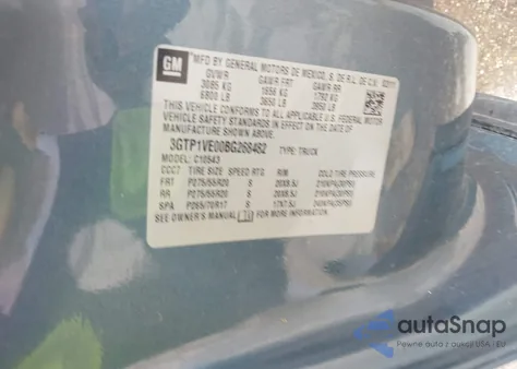 2011 GMC Sierra 1500 Sle from USA, damaged, VIN 3GTP1VE00BG268482